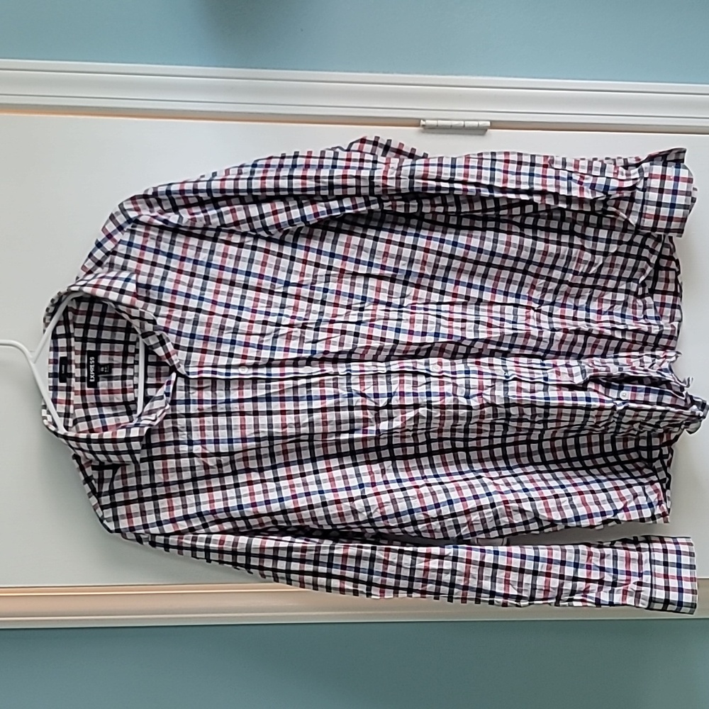 Express Mens Long Sleeve Button Up Shirts - Quantity 2